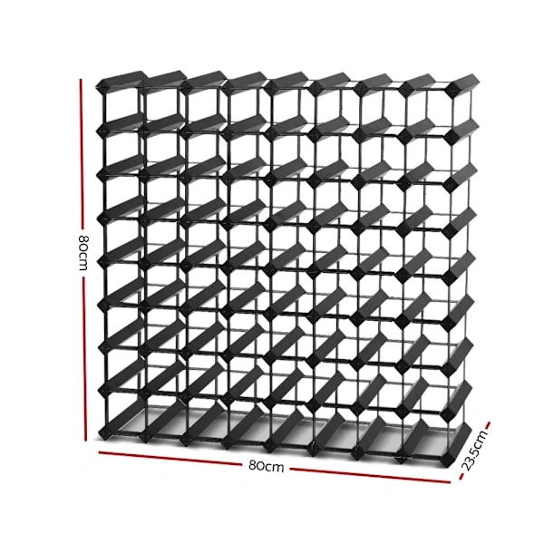 Wine Rack 72 Bottle Black62863408404098112