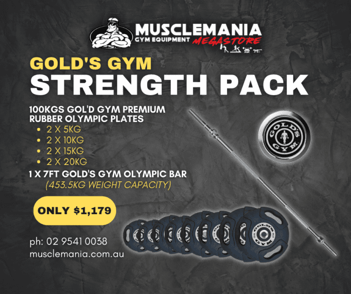 Gold's Gym Premium Olympic Barbell Collars & Rubber Weights