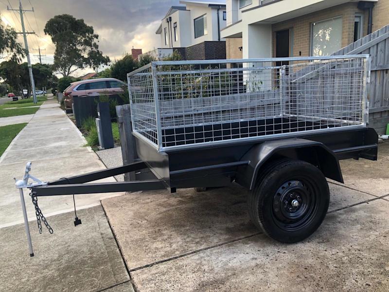 HEAVY DUTY CAGE CHECKER PLATE TRAILER 63011558146434111