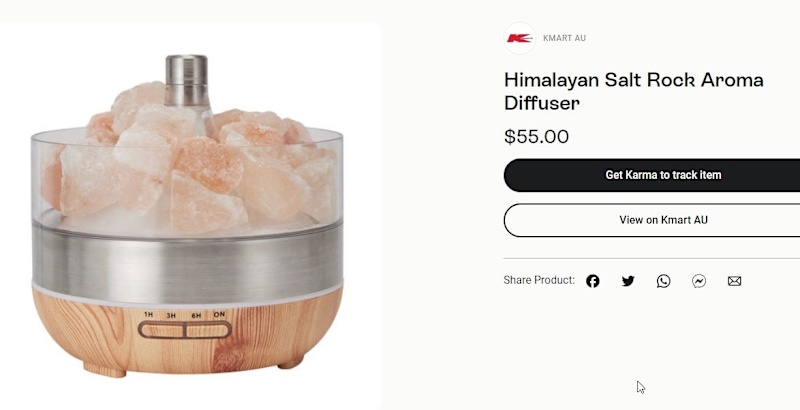 Himalayan Salt Rock Aroma Diffuser, working like NEW, Carlton pickup63612128488962112