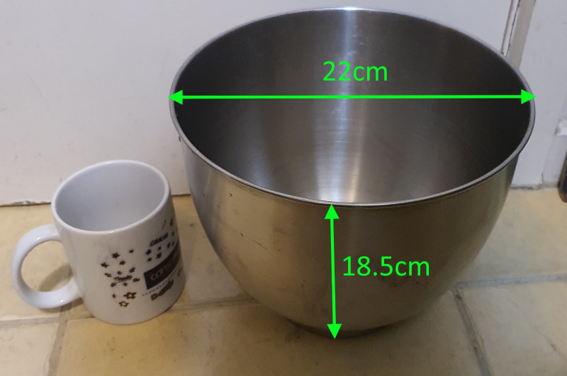 Stainless steel mixer bowl for Kitchenaid, like NEW, Carlton pickup63014708669954117