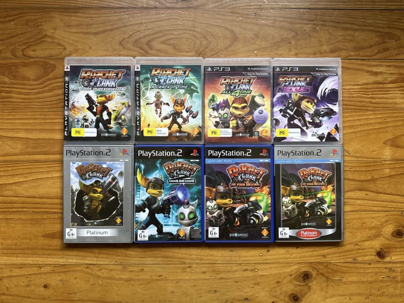 Mint Disc Playstation 2 Ps2 Platinum Ratchet and Clank 3 up your Arsenal -  In