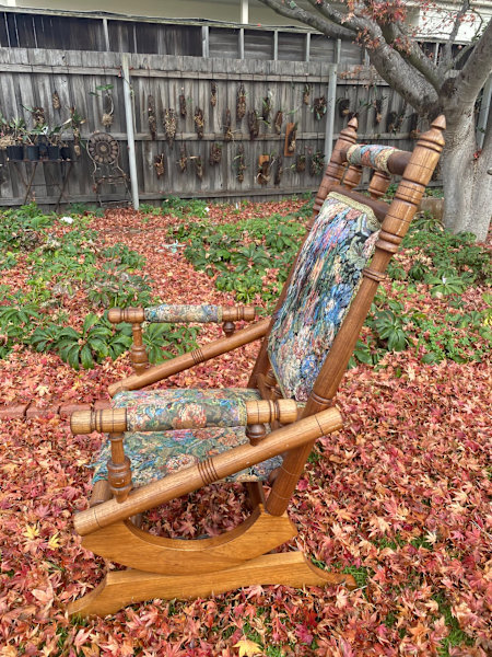Antique Blackwood Rocking Chair62863407508481112
