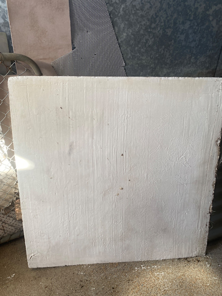 White plaster ceiling panel ornate floral mandala 92cm sq63440281111169113