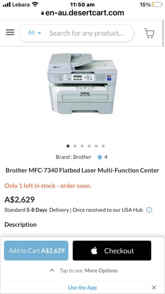 Brother MFC-7340 Flatbed Laser Multi-Function Center