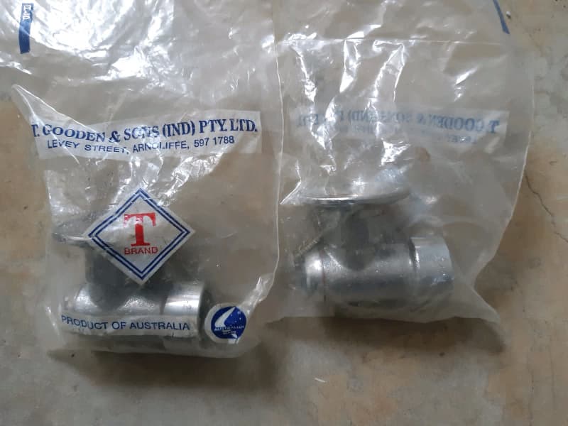 Gas bayonet fittings, set of two, new Aussie made630217300174101127