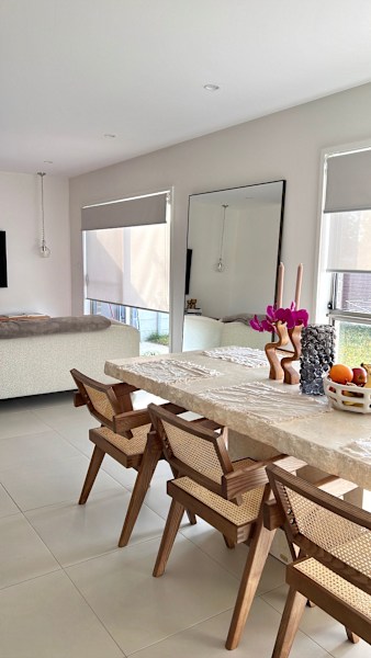 En Gold Natural Stone Dining Table62929669580930113