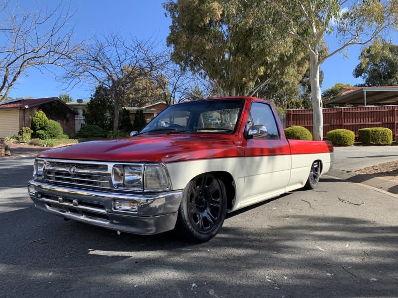 bagged 87 toyota pickup