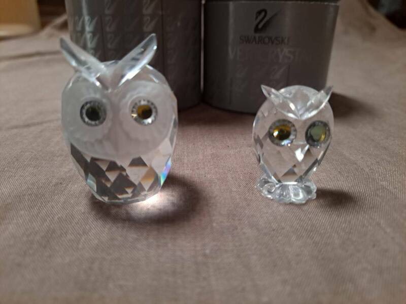 Swarovski Crystal Figurine MINI OWL & BIG OWL 10022 | Collectables Gumtree Australia Playford Area - | 1291720304