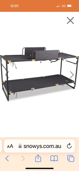 Camping bunk beds clearance gumtree