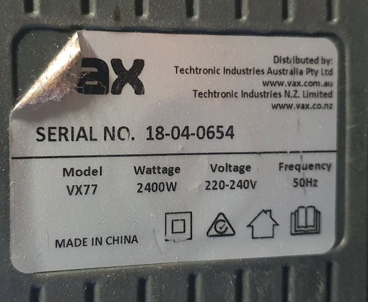 2400W Vax Power 7 Bagless Vacuum cleaner, working, Carlton pickup63612128643714111