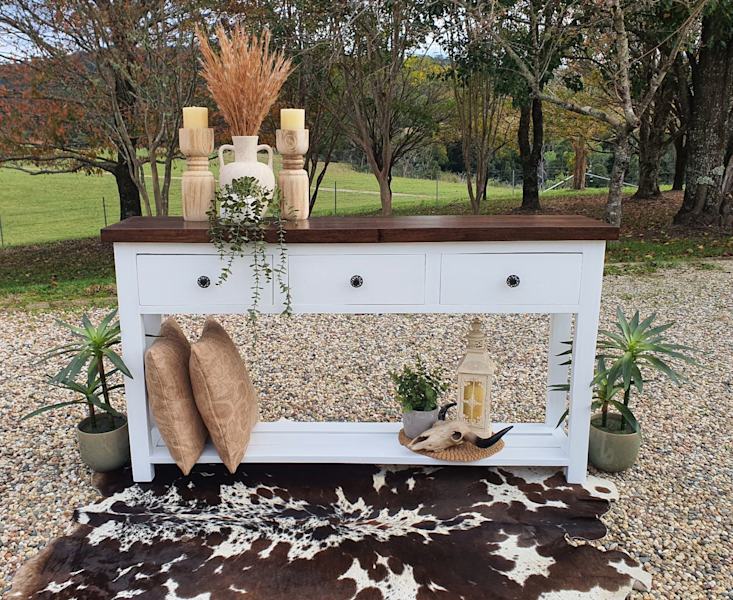 handmade hardwood entry/hallway table63437624476161117