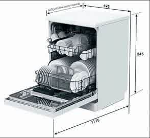 EURO 60CM DISHWASHER- ED614SX 2ND63016910379267111