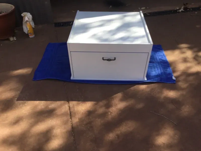 White Front Loading Washing Machine Stand63441727698691111