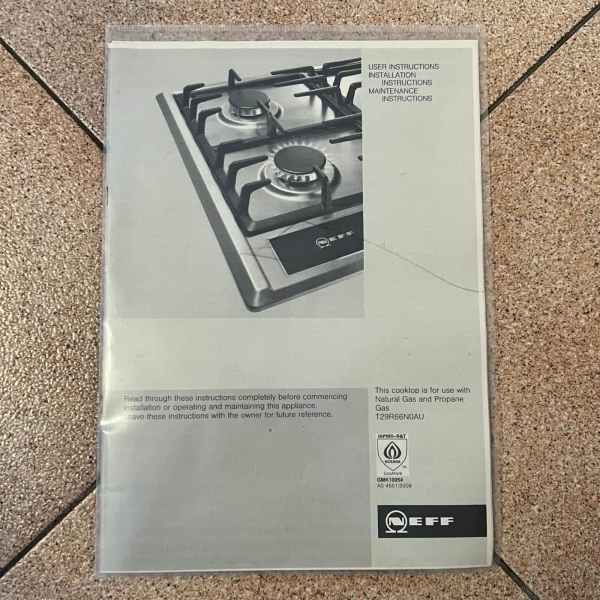 NEFF T29R66N0AU 900mm Stainless Steel Gas Cooktop63020851646849113