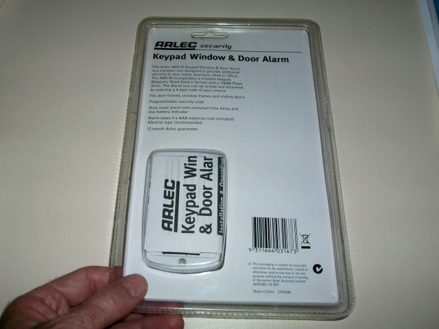 Arlec Keypad Window and Door Alarm NEW63014709723010111