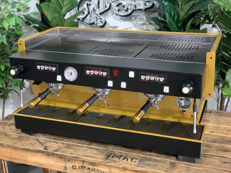LA MARZOCCO LINEA CLASSIC 3 GROUP BLACK GOLD ESPRESSO COFFEE MACHINE634420440294431121