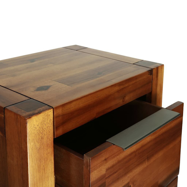 Chest of Drawers Solid Acacia Wood 45x32x115 cm62863408051457113