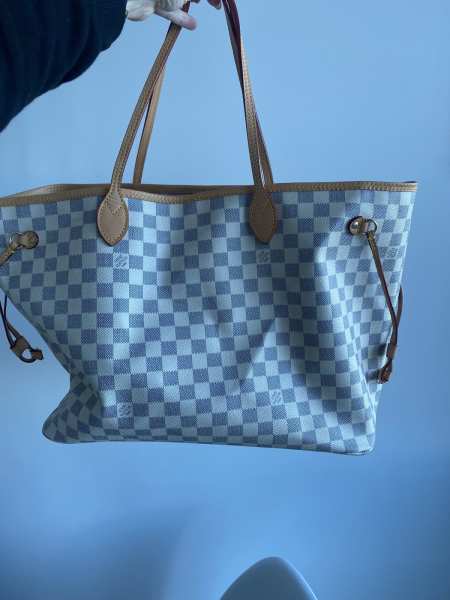 N41359 Louis Vuitton 2015 Neverfull Damier Canvas PM Handbag