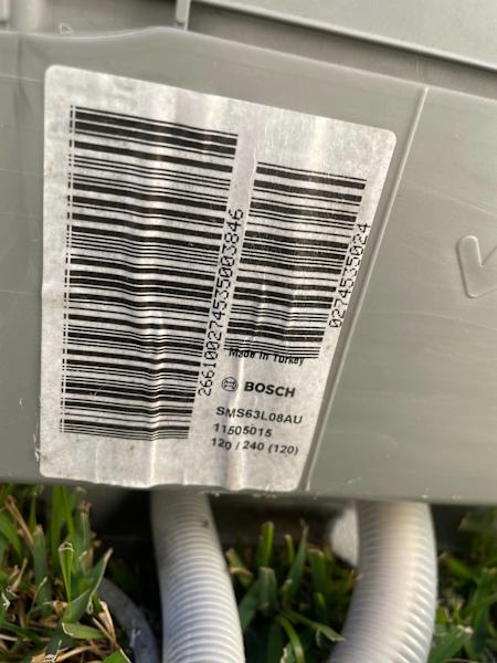 Bosch dishwasher63023535991810112