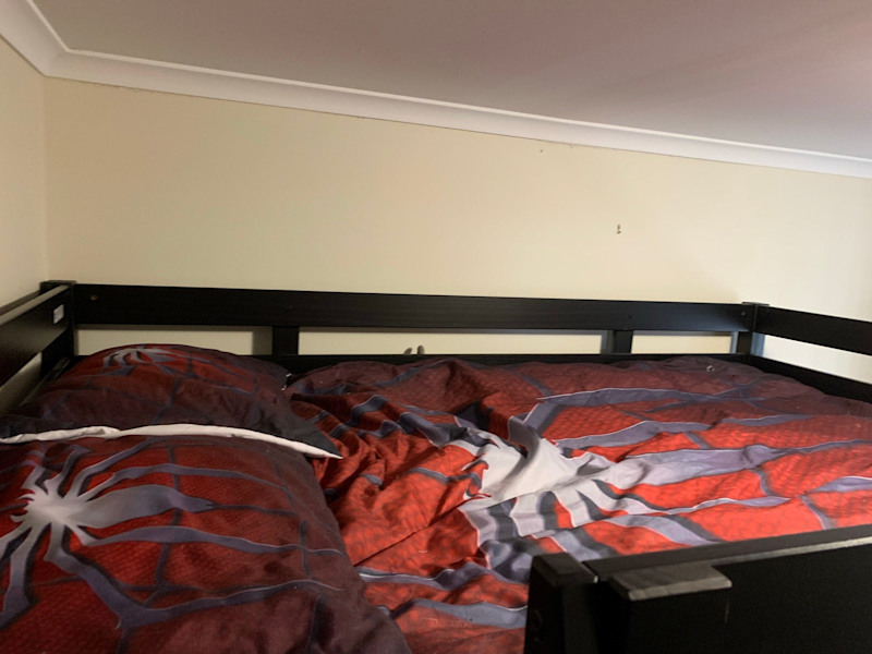 Teenage double bed black bunk62863408210434112