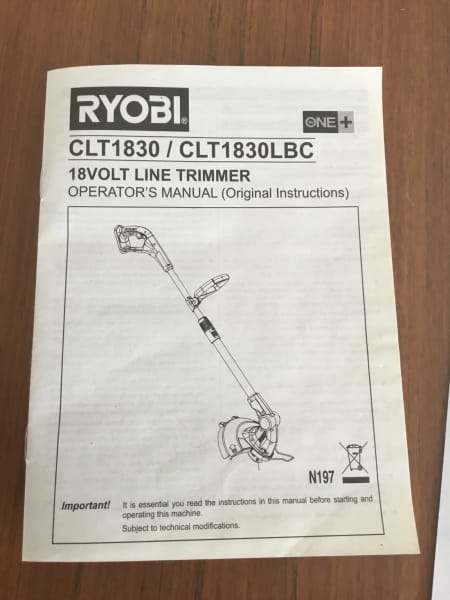 Ryobi clt1830 2024