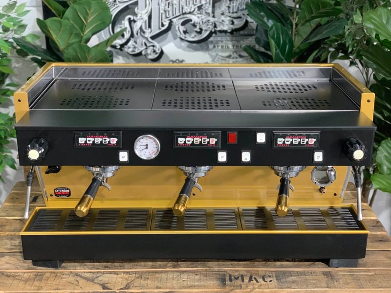 LA MARZOCCO LINEA CLASSIC 3 GROUP BLACK GOLD ESPRESSO COFFEE MACHINE63442044029443112
