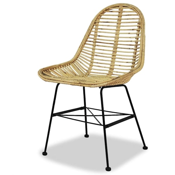 Dining Chairs 2 pcs Natural Rattan62865821193602111