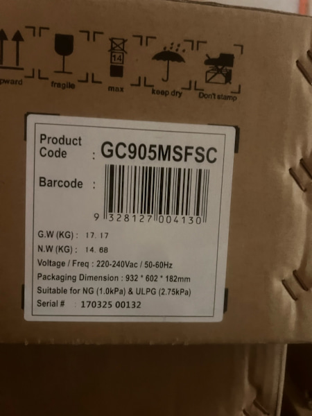Brand new 900mmcooktop clearance 63443954392450113