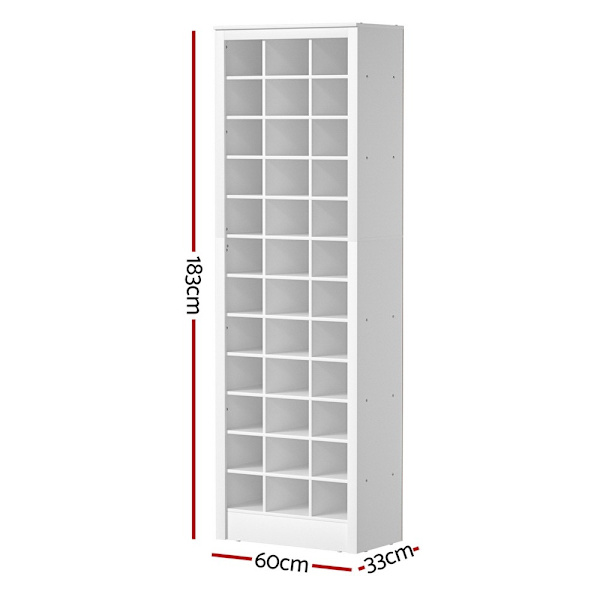 Shoe Rack 12-tier 36 Pairs Storage White62863838932355112