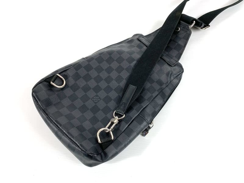 LOUIS VUITTON LOUIS VUITTON Truth Suspendable Pouch N41419 Damier graphite  canvas Black Used N41419