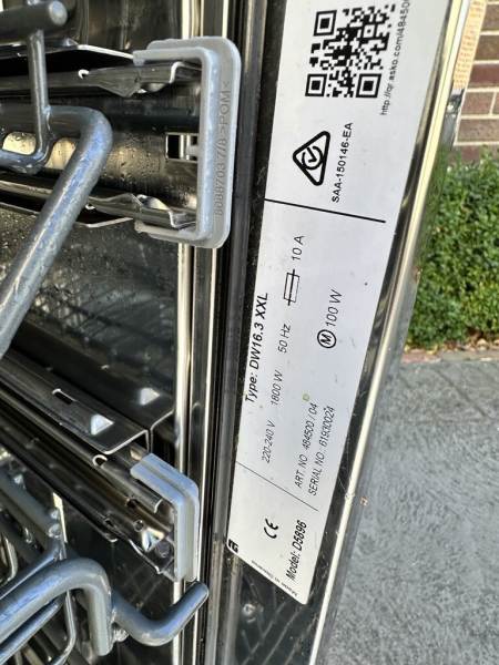  ASKO  D5896 XXL Fully Integrated  Dishwasher (CL31AH) RRP $2,89963015177445762114