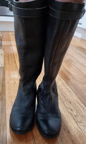 knee high leather boots size 6