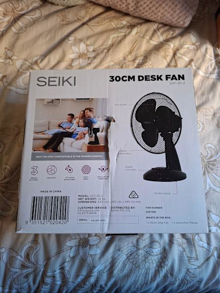 Seiki 30CM Desk Fan63019533693954111