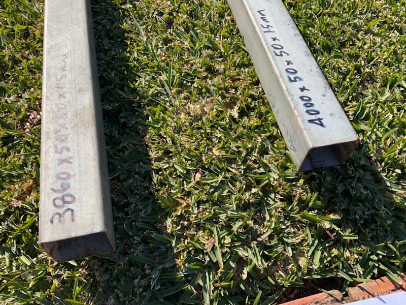 Galvanized Square Tubes X TWO 1x4M Long x 50x50, 1x3860 Metere x50 x5063010589558403111
