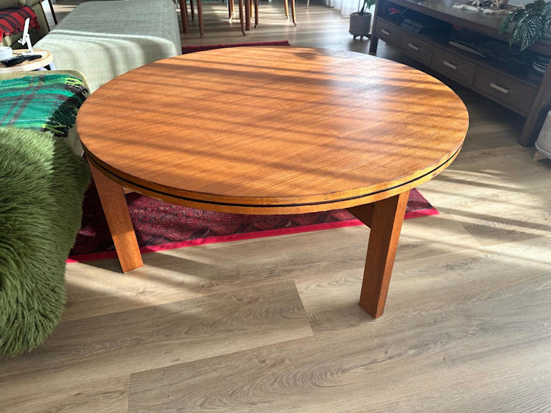 Mid century large wooden teak coffee table62929669569027111