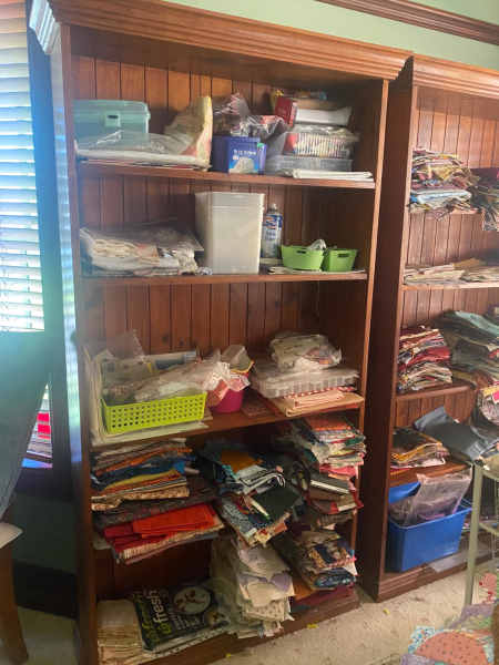 Tall Dark Wood Bookcase x 1 (2 available)62864723313026112