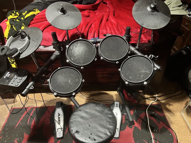 一部予約販売】 MEDELI Electric Drum Set (DD504J) 白い 打楽器