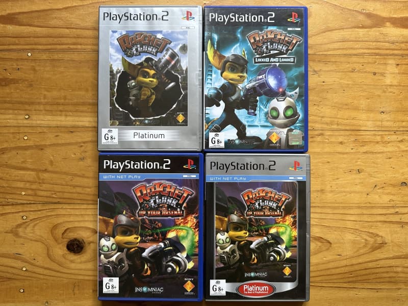 Mint Disc Playstation 2 Ps2 Platinum Ratchet and Clank 3 up your Arsenal -  In