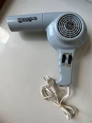 .1970’s HAIRDRYER* GENERAL ELECTRIC/ GE ‘SUPER-PRO’ Brand* 1200 Watts630181753815061121
