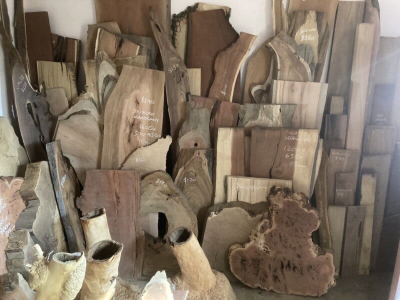 Thousands of natural live edge timber slabs and burls63439076243970111