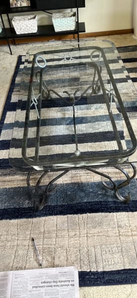 GLASS TOP METAL TABLE62865820903427111
