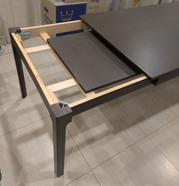 IKEA Dark Brown Extendable Dining Table 6-8 Seater62929669266563113