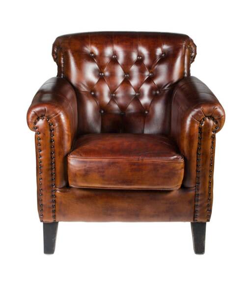 A pair of vintage Leather Gentlemen's  club armchairs62863383669633112