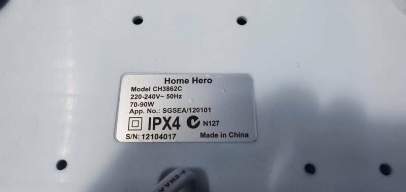 Home Hero CH 3862 Electric Foot Bubble Spa Massage Heat Boost63443693043329112