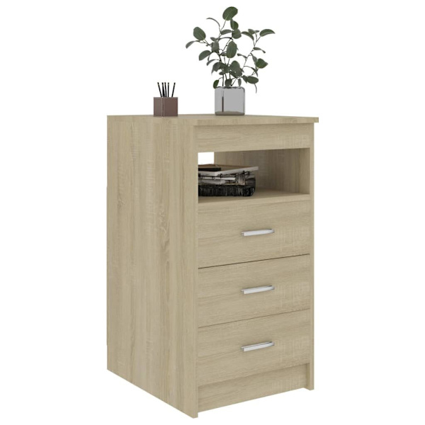 Drawer Cabinet Sonoma Oak 40x50x76 cm Engineered Wood62863374142338112