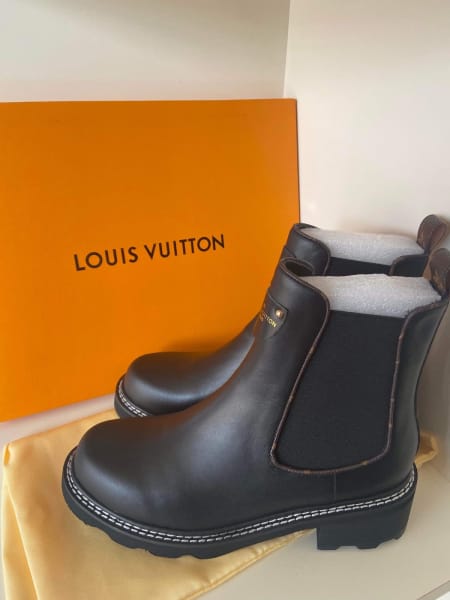 Louis Vuitton LV Beaubourg Ankle Boot Cacao. Size 38.0