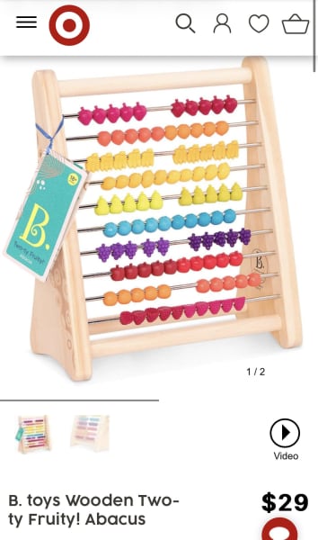 Two-Ty Fruity!, Wooden Abacus