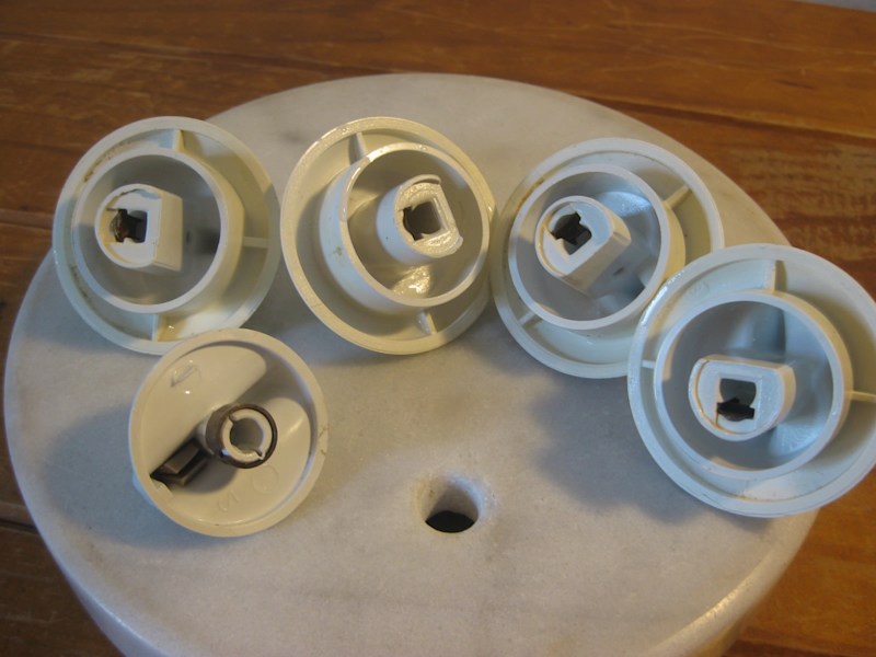 Retro Euromaid Upright Electirc Oven Knobs - Full Set Of 5 (VG Cond)63016060786947112