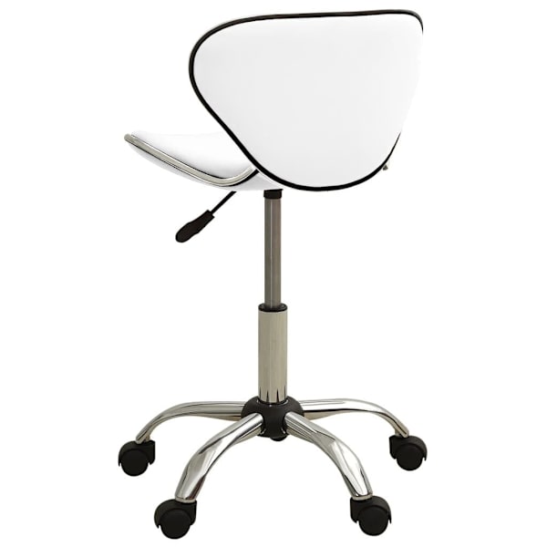 Salon Spa Stool White Faux Leather62864722740355111